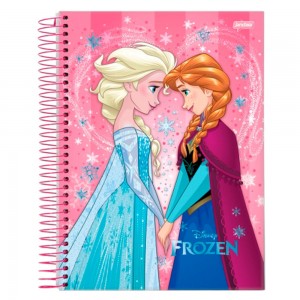 CADERNO UNIV. CD 10X1 JANDAIA FROZEN