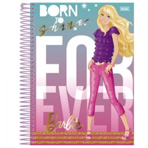 CADERNO UNIV. CD 10X1 TILIBRA BARBIE 200...