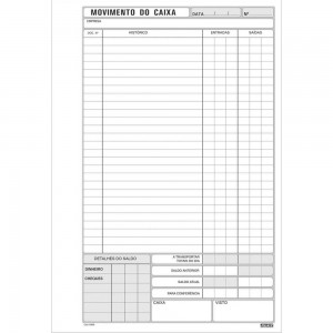 LIVRO MOVIMENTO CAIXA 1/4 100 FOLHAS - S...