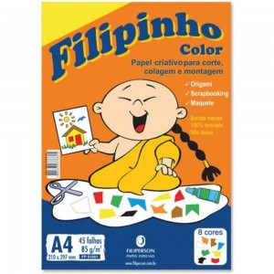 BLOCO CRIATIVO FILIPINHO DOBRACOLOR A4 4...