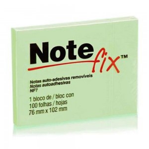 BLOCO P/ RECADO ADESIVO NOTEFIX 76X102MM...