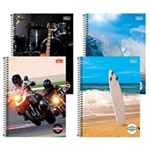 CADERNO UNIV. CD 10X1 TILIBRA PEPPER MAS...