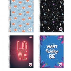 CADERNO UNIV. CD 20X1 TILIBRA PEPPER FEM...