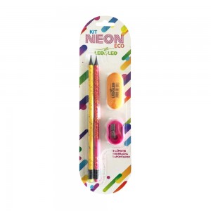 KIT LAPIS LEO&LEO HB NEON 2 LAPIS/APONTA...