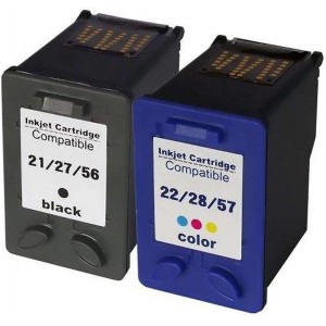 CARTUCHO HP 21/27/56 PRETO 18ML 3653 715...