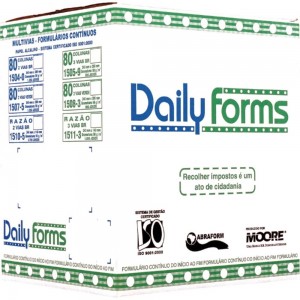 FORMULARIO CONTINUO 80 COL 2V BRANCO 135...