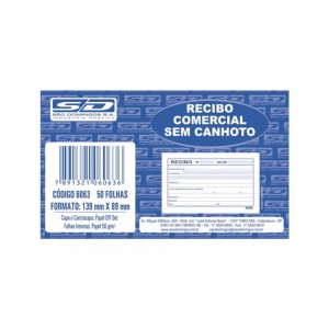 IMPRESSO - RECIBO COMERCIAL SEM CANHOTO ...