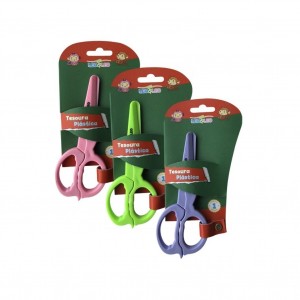 TESOURA LEO&LEO ESCOLAR PLASTICA 13MM VE...