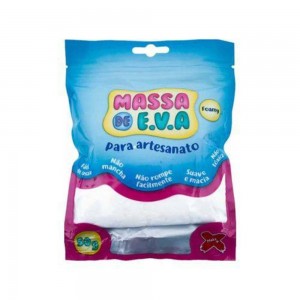 MASSA DE EVA MAKE+ 50G BRANCO