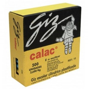 GIZ ESCOLAR CALAC PLASTIFICADO COLOR 500...