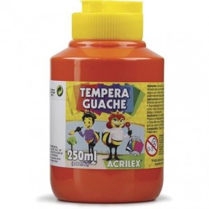 TINTA GUACHE ACRILEX 250 ML VERMELHO
