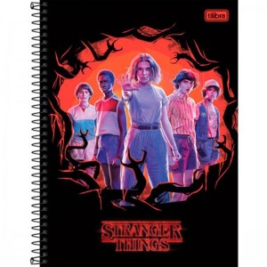 CADERNO 10X1 CAPA DURA 2021 STRANGER THI...