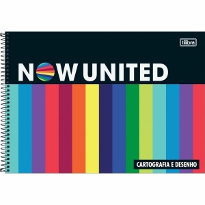 CADERNO DESENHO UNIV CAPA DURA NOW UNITE...