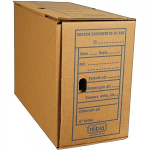 ARQUIVO MORTO TILIBRA PAPELAO KRAFT OFIC...