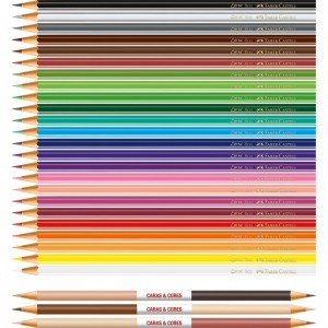 LAPIS DE COR FABER CASTELL 24+3 CORES CA...