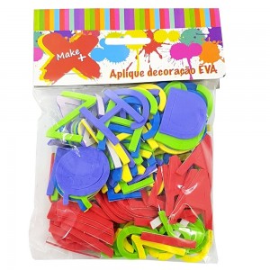 APLIQUE DE EVA MAKE+ ADESIVO 4 CM COLORS...
