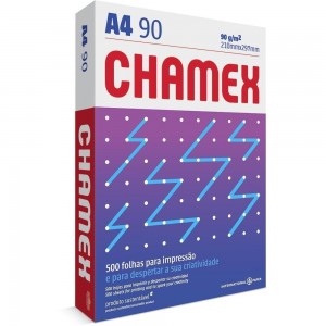 PAPEL SULFITE A4 90G CHAMEX BRANCO 500 F...