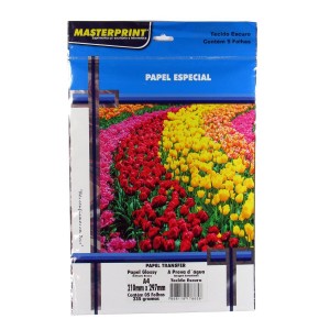 PAPEL TRANSFER A4 MASTERPRINT TECIDO ESC...