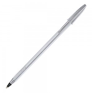 CANETA BIC CRISTAL CELEBRATION SILVER PR...