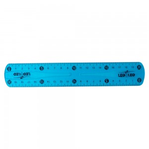 REGUA LEO&LEO 20CM FLEXIVEL AZUL