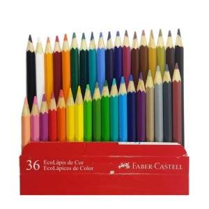 LAPIS DE COR FABER CASTELL 36 CORES ECOL...