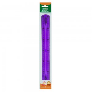 REGUA LEO&LEO 30CM FLEXIVEL ROXO